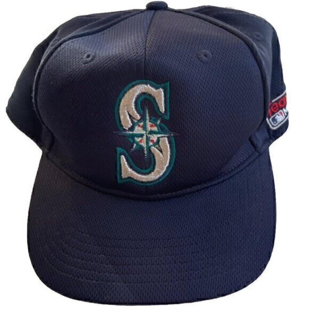 VINTAGE MLB SEATTLE MARINERS PRO MODEL DIAMOND HAT 90's Size Small / YOUTH